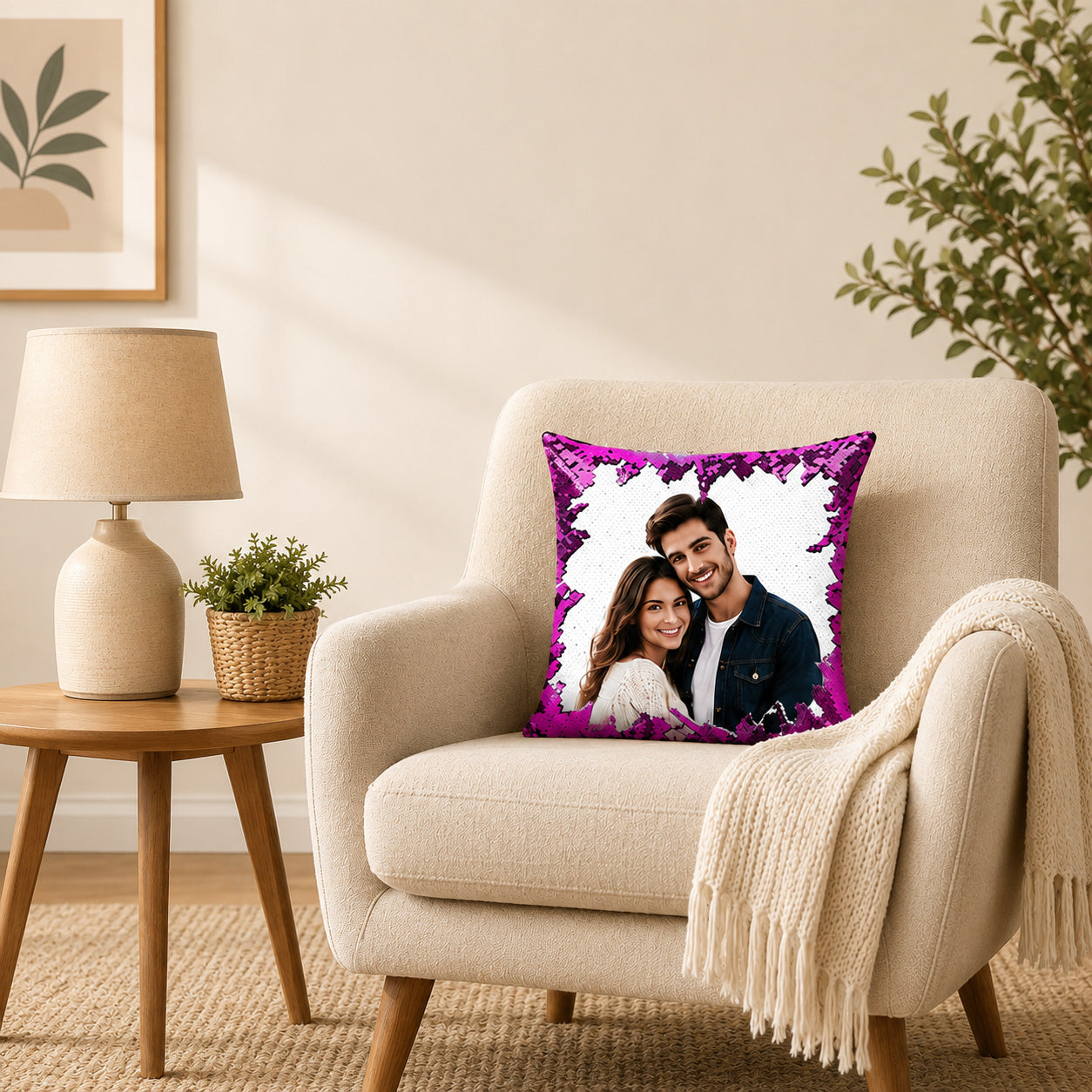 Exclusive Memories DIY Photo Color-Changing Sequin Pillow