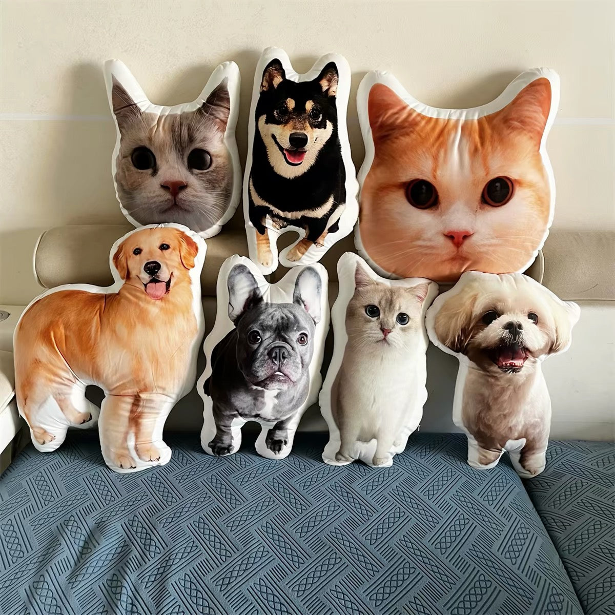 Cadeaux personnalisés Oreillers en forme d'animaux + Coussin de garnissage