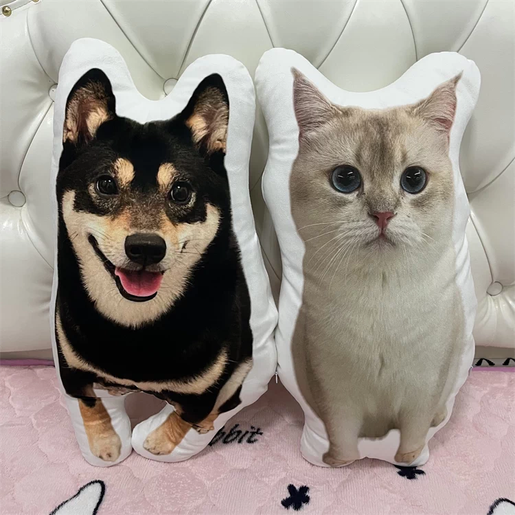 Cadeaux personnalisés Oreillers en forme d'animaux + Coussin de garnissage