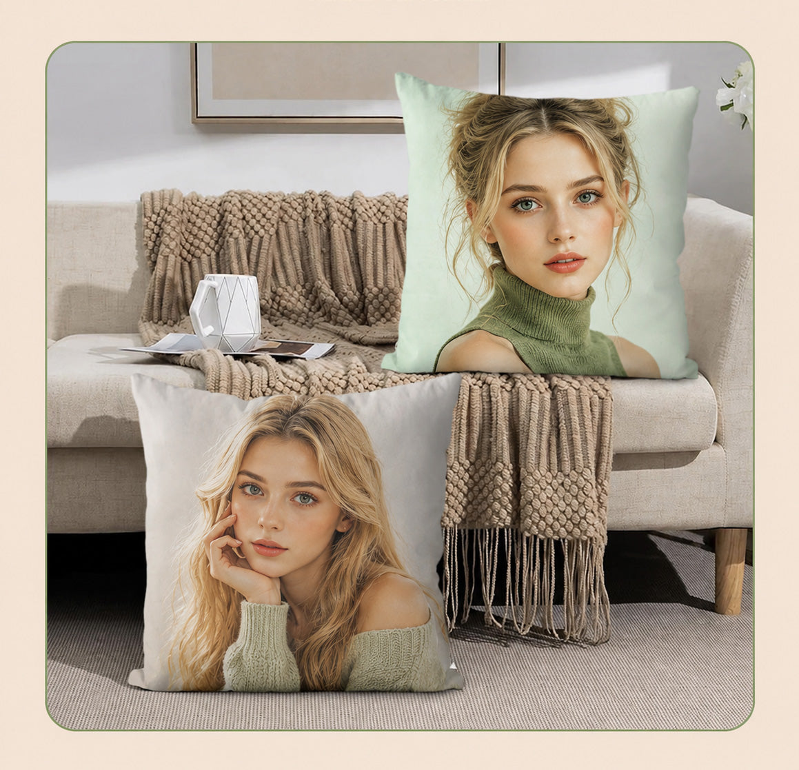 Create Your Own Custom Photo Pillow+Pillow insert