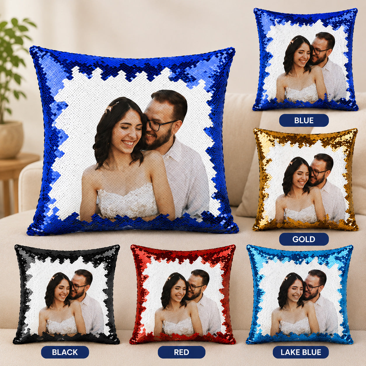 Exclusive Memories DIY Photo Color-Changing Sequin Pillow
