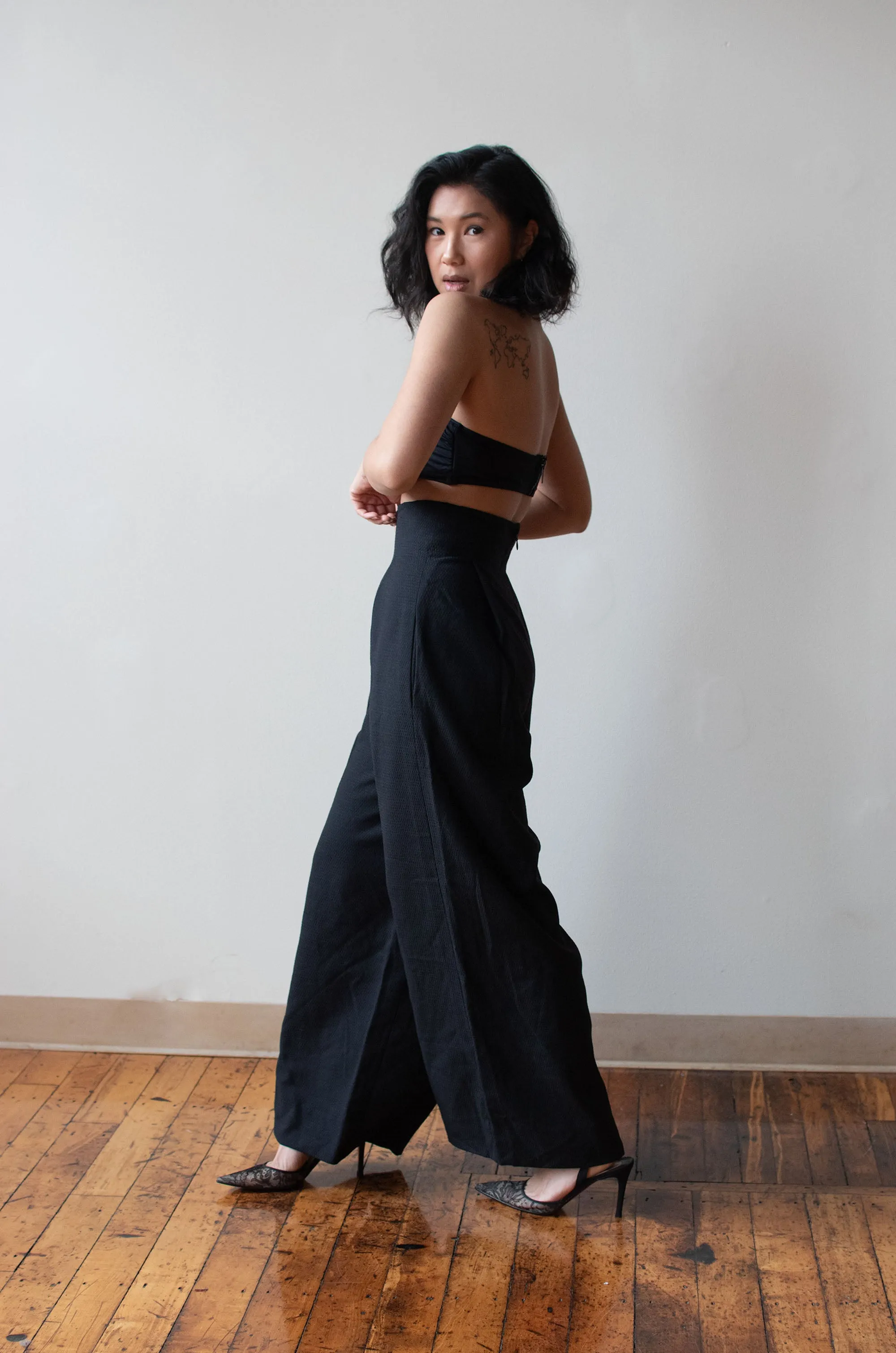 1990s Ultra High Waist Trousers