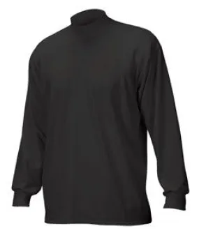 4755 Badger Long-Sleeve B-Hot Heavyweight Mock Black