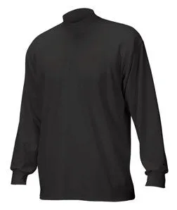 4755 Badger Long-Sleeve B-Hot Heavyweight Mock Black
