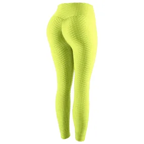 9 Colors-High Waist Push Up Texturized Leggings