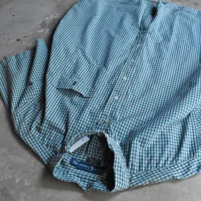 90's Ralph Lauren “BLAKE” チェック 半袖 ボタンダウンシャツ  240813 S2155