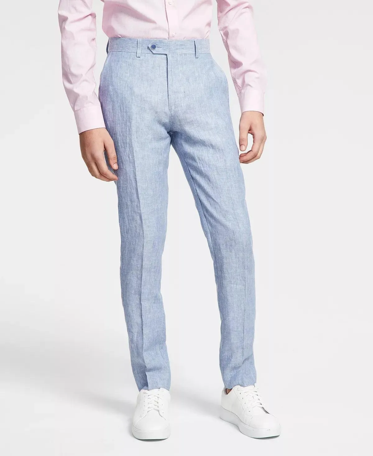 Bar Iii Mens Slim fit Dress Pants Pants 32 / 30 Blue Solid