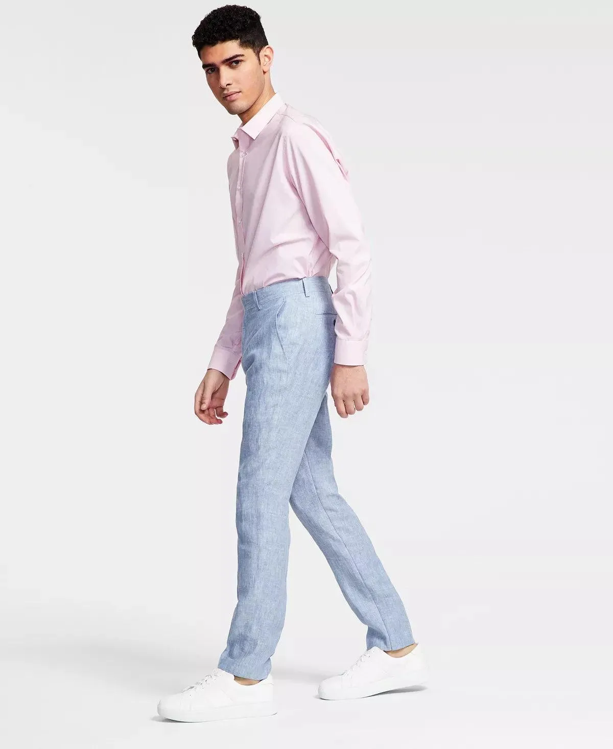 Bar Iii Mens Slim fit Dress Pants Pants 32 / 30 Blue Solid
