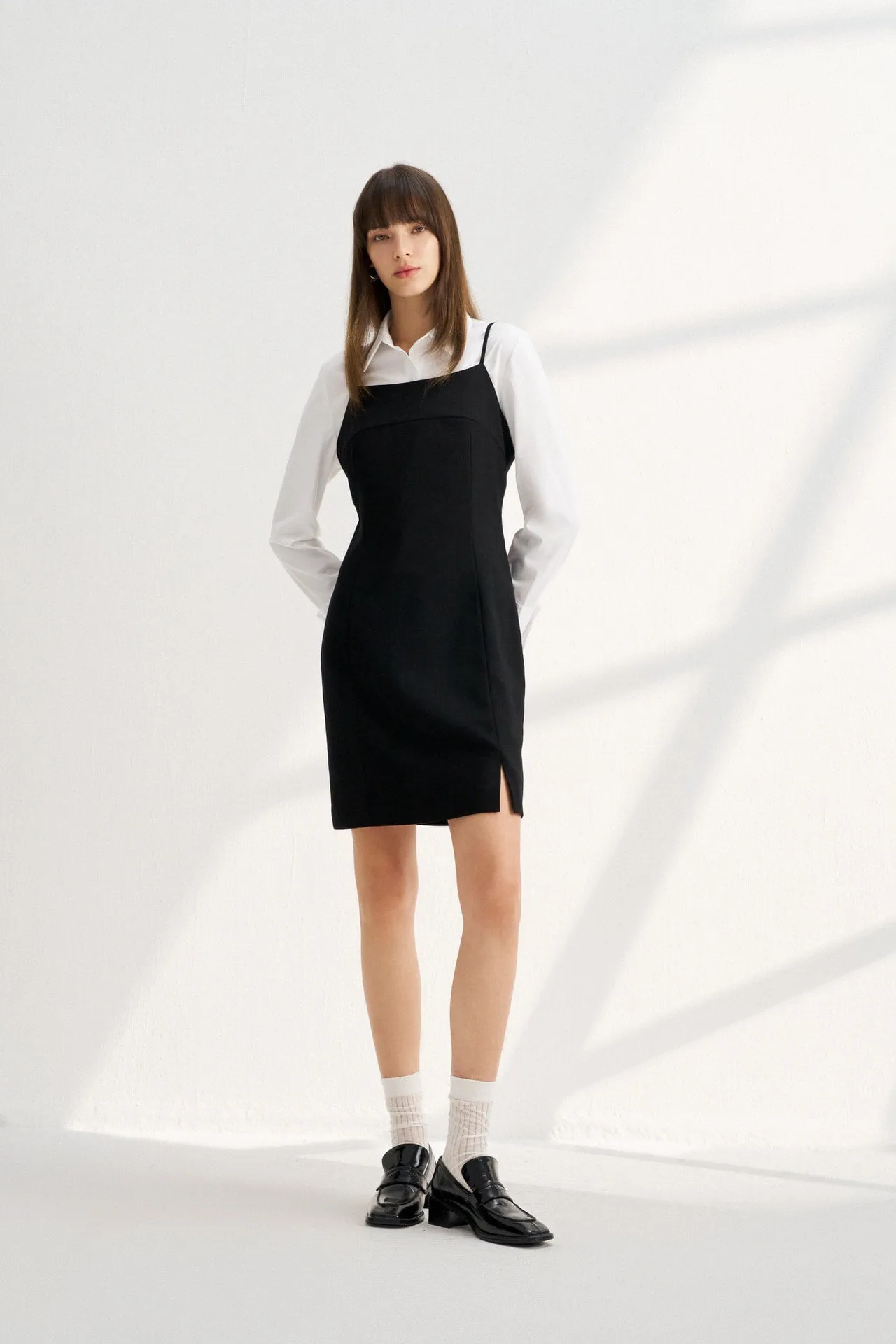 Basic Fitted Strap Dress