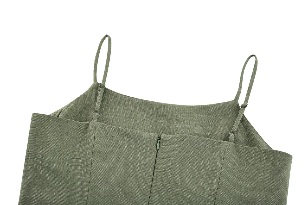 Basic Fitted Strap Dress