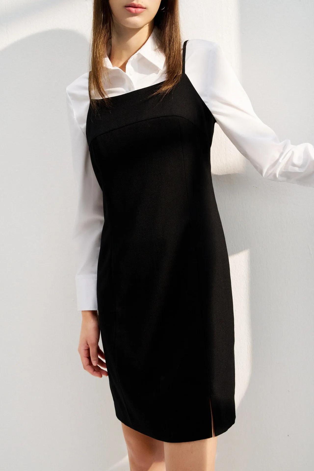 Basic Fitted Strap Dress