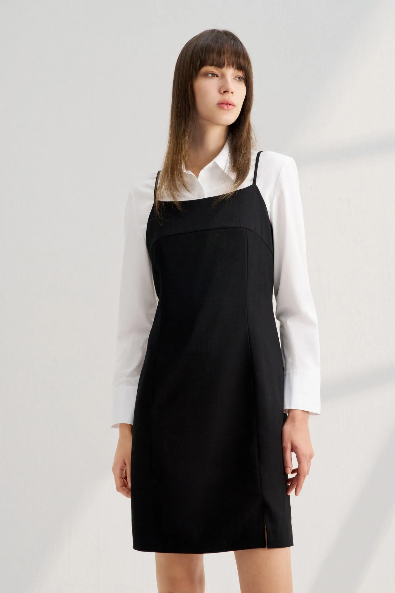 Basic Fitted Strap Dress