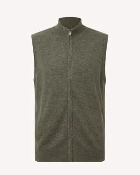 BERNARD WEATHERILL Full Zip Vest Gilet Country Estate Green