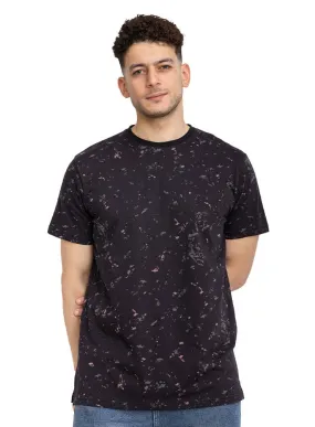 Black Printed Round T-Shirt Design 6