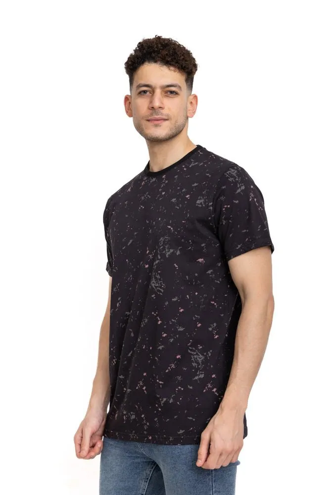 Black Printed Round T-Shirt Design 6