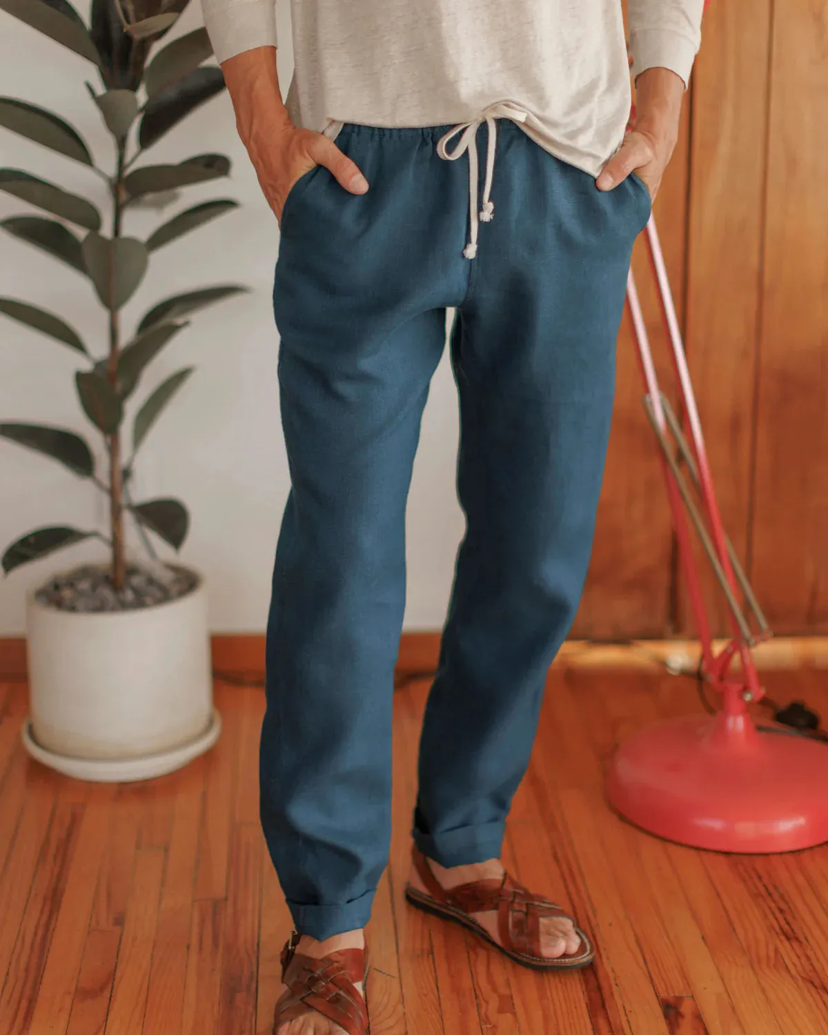 Bo Linen Drawstring Pants