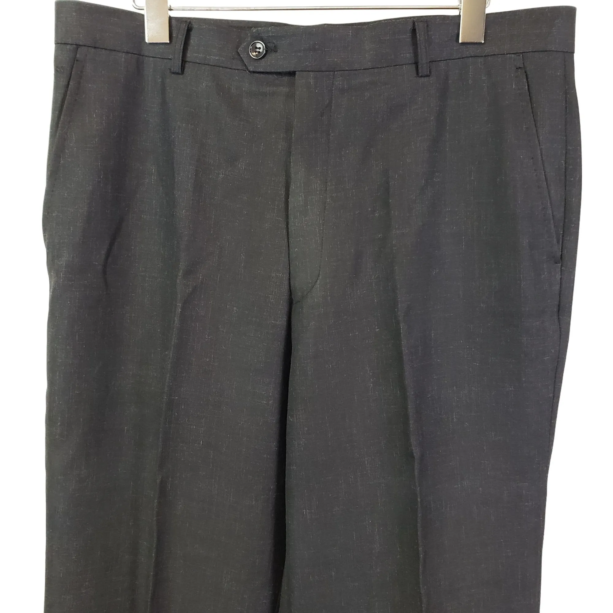 Boss Hugo Boss Heathered Black Dress Pants Size 36x30