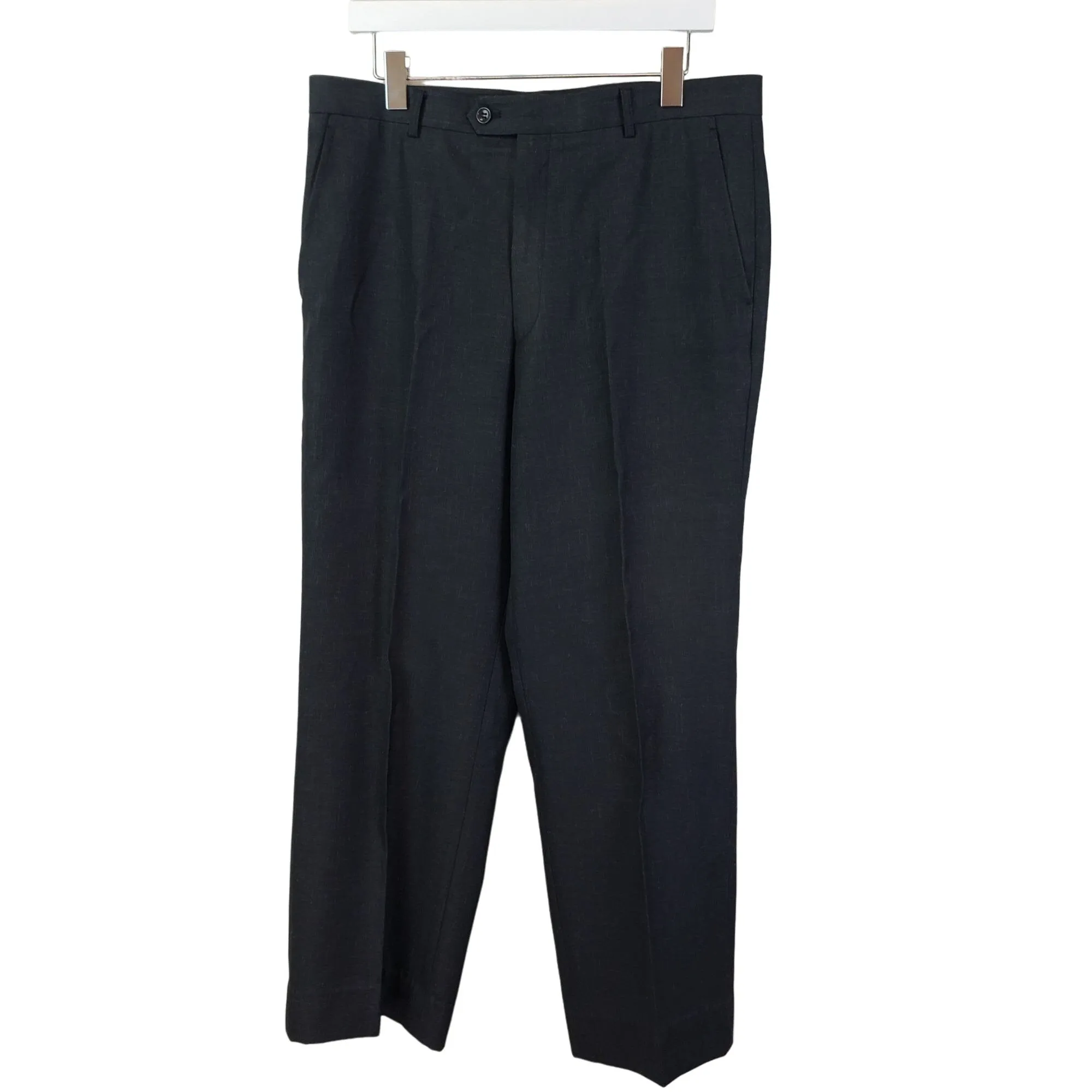 Boss Hugo Boss Heathered Black Dress Pants Size 36x30
