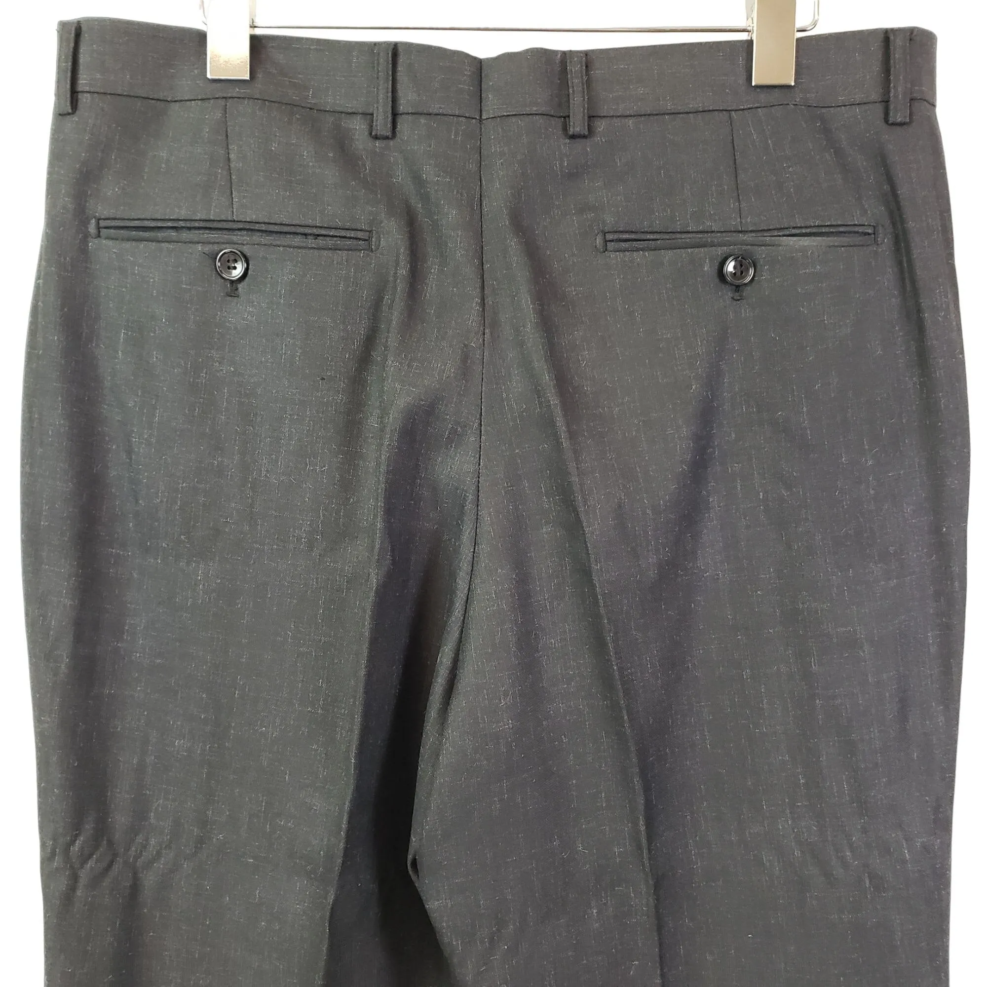 Boss Hugo Boss Heathered Black Dress Pants Size 36x30