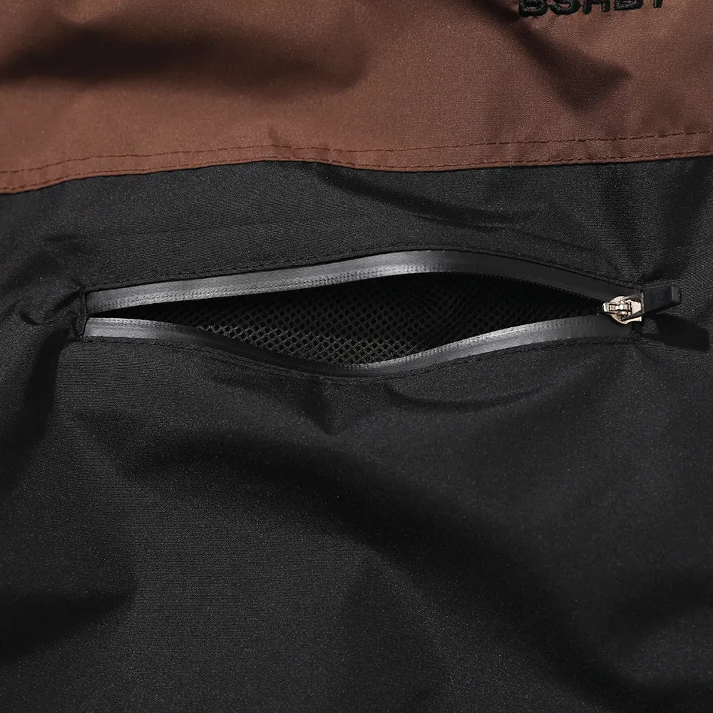 BSRBT FRONT ZP TRACK PANTS BROWN