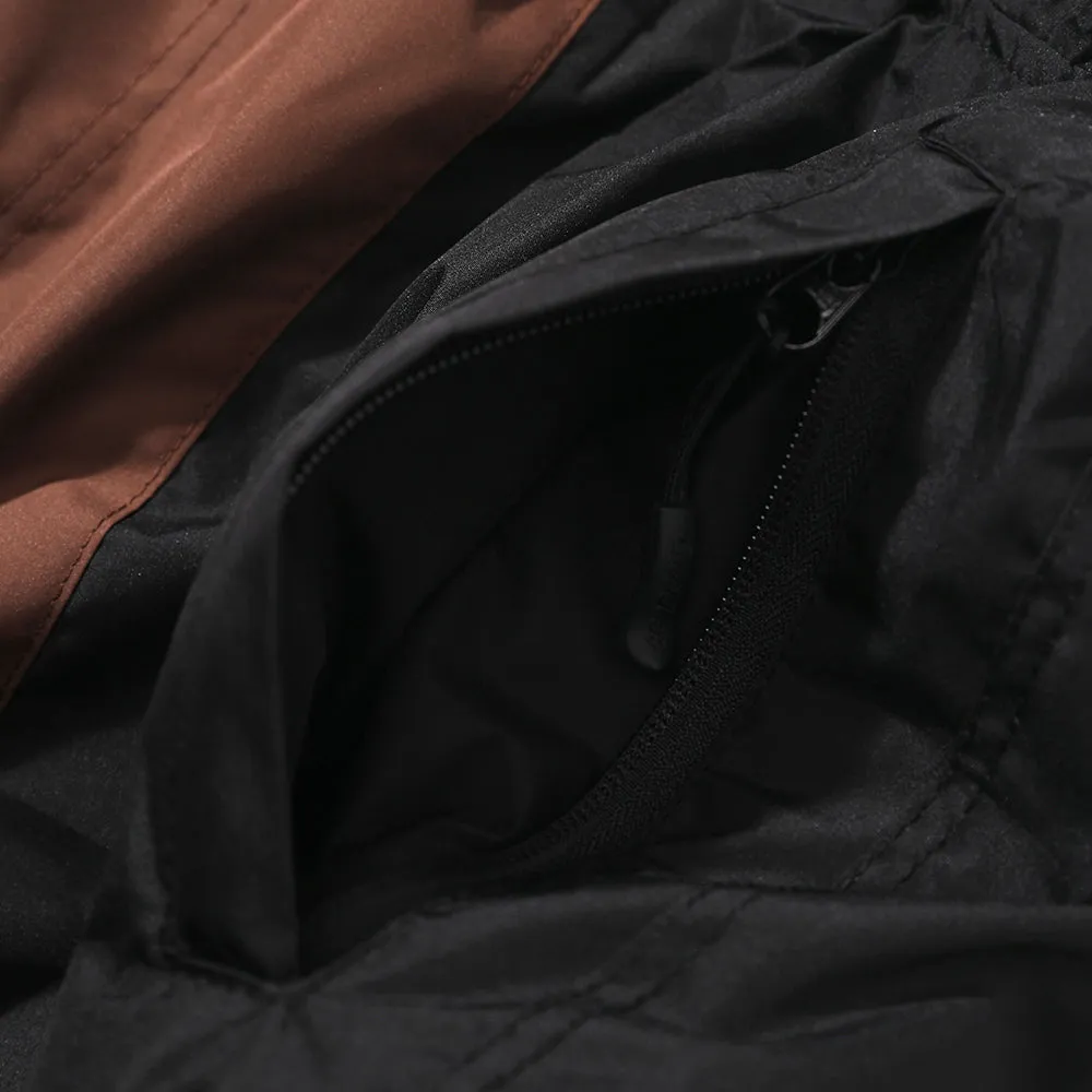 BSRBT FRONT ZP TRACK PANTS BROWN