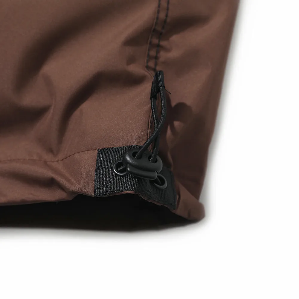 BSRBT FRONT ZP TRACK PANTS BROWN