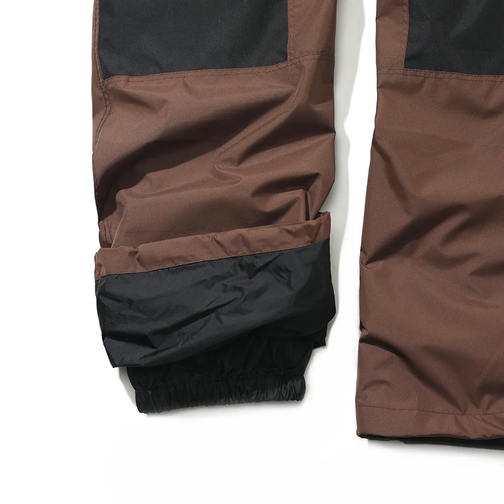 BSRBT FRONT ZP TRACK PANTS BROWN