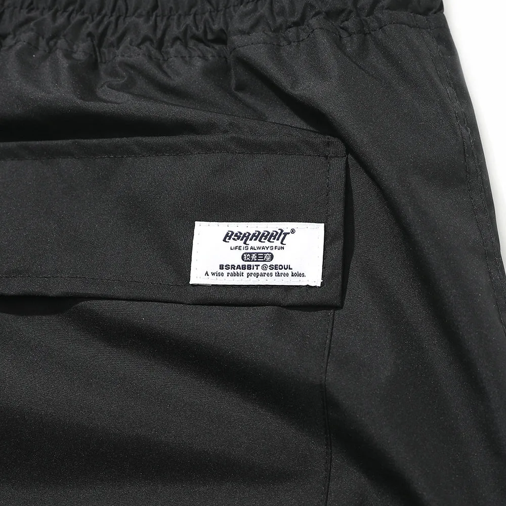 BSRBT FRONT ZP TRACK PANTS BROWN