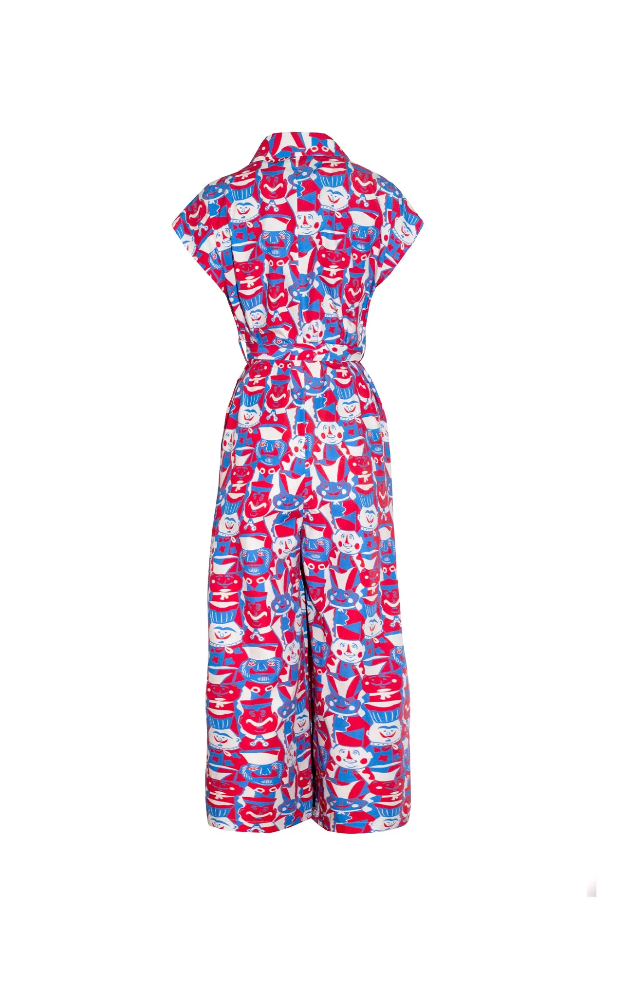 BUTELLA poplin jumpsuit 'Miska Faces'
