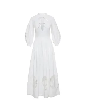 Cactus Eyelet Guipure Inset Dress