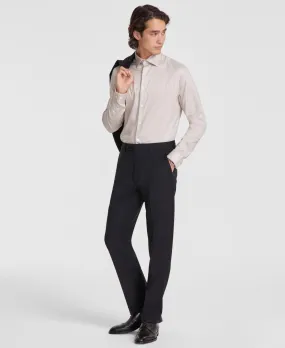 Calvin Klein Mens Slim fit Dress Pants 36 / 30 Black Solid Stretch