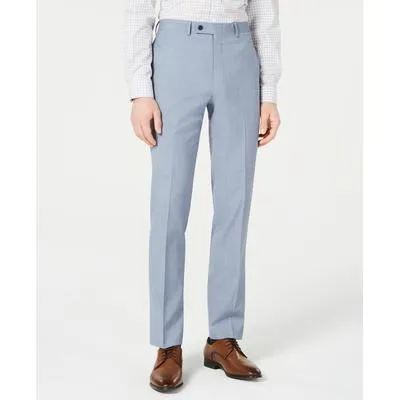 Calvin Klein Mens Slim fit Dress Pants 36 / 32 Light Blue Stretch