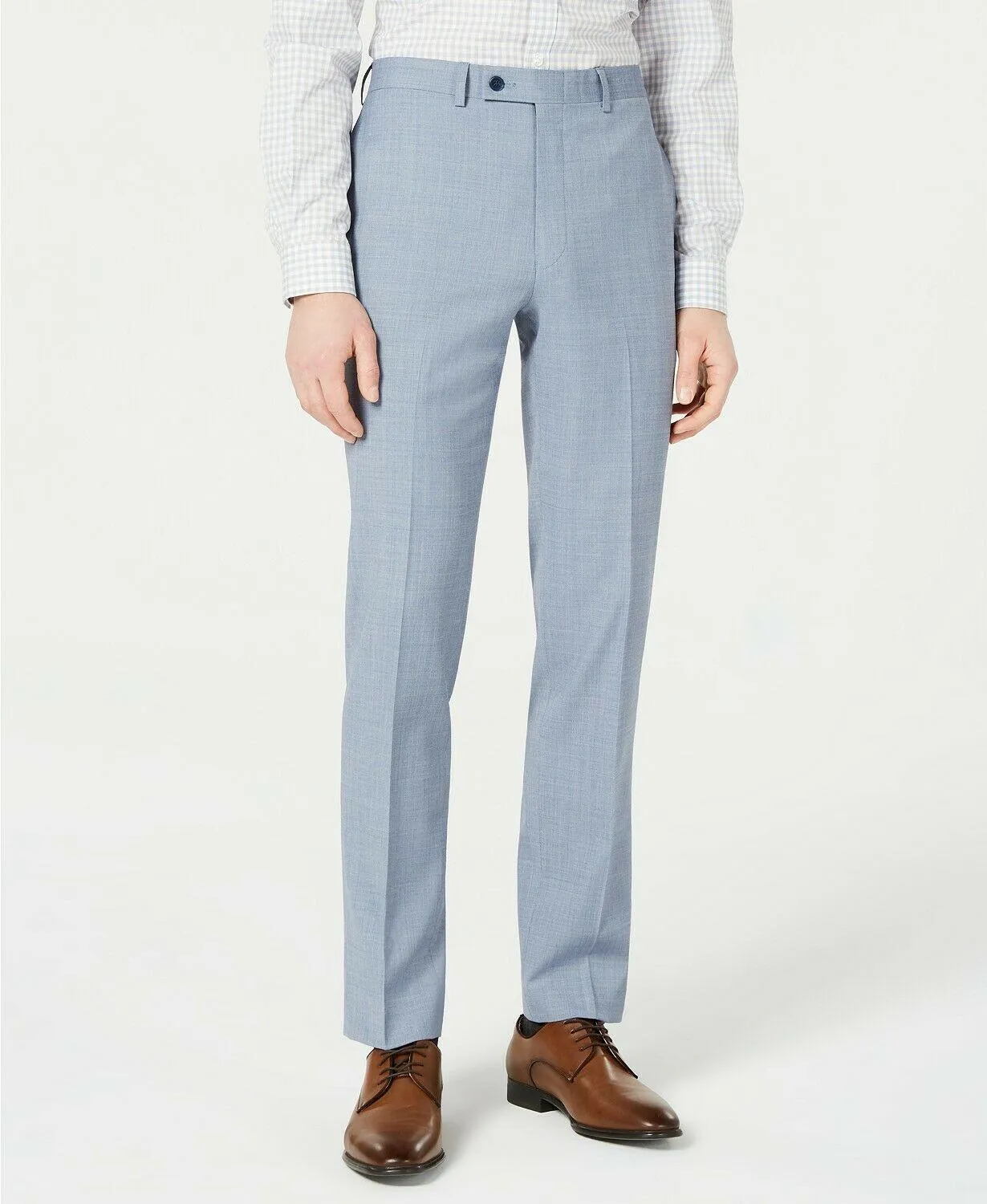 Calvin Klein Mens Slim fit Dress Pants 36 / 32 Light Blue Stretch