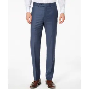 Calvin Klein Mens Slim fit Dress Pants 38 / 32 Blue Solid Stretch