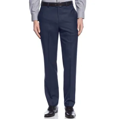 Calvin Klein Mens Slim fit Dress Pants Pants 34 / 32 Blue Solid Stretch