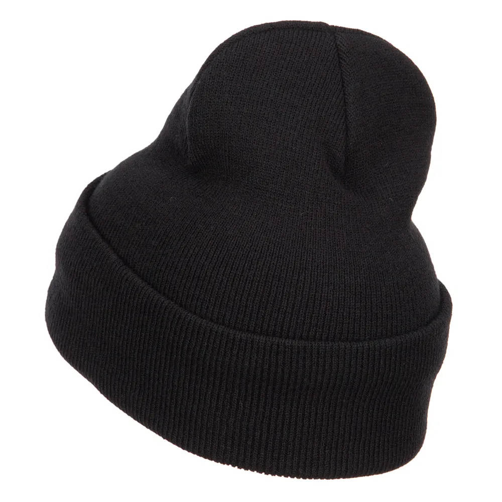 Cameroon Flag Map Embroidered Long Beanie
