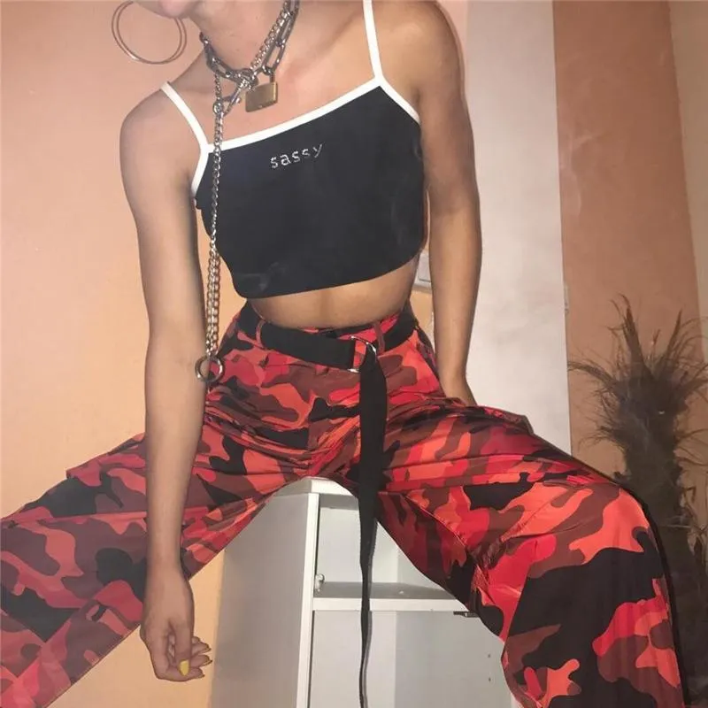 Camouflage High Waist Women Loose Long Harem Pants