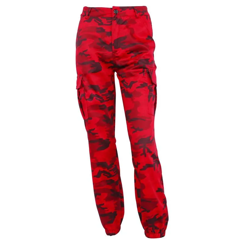 Camouflage High Waist Women Loose Long Harem Pants