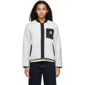 Carhartt Work In Progress White Janet Bomber Jacket