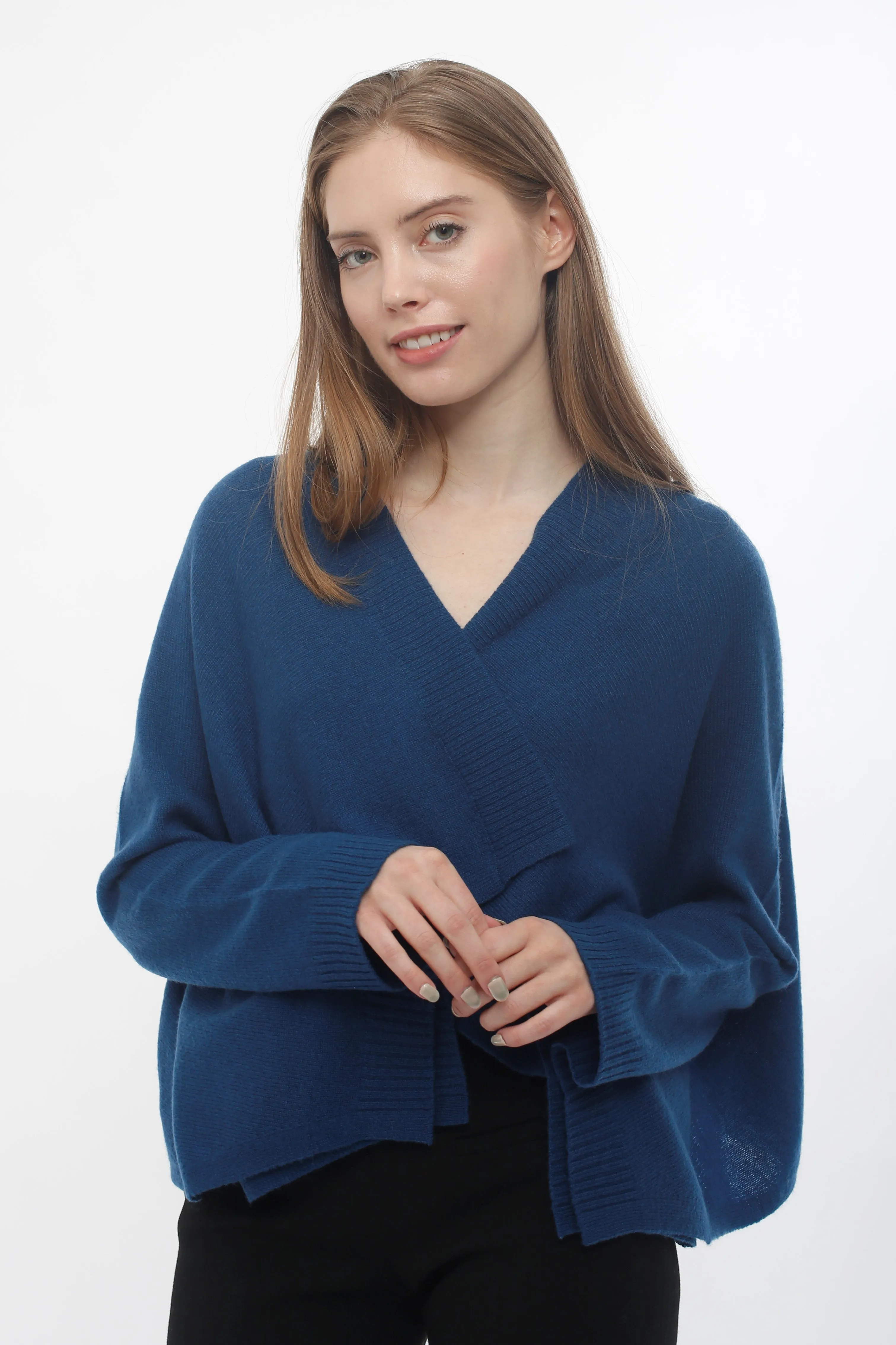 Cashmere Long Sleeve Cropped Cardigan