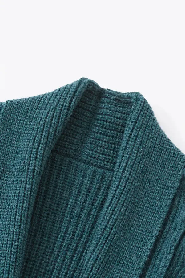 Casual Wool Belted Duster Cardigan