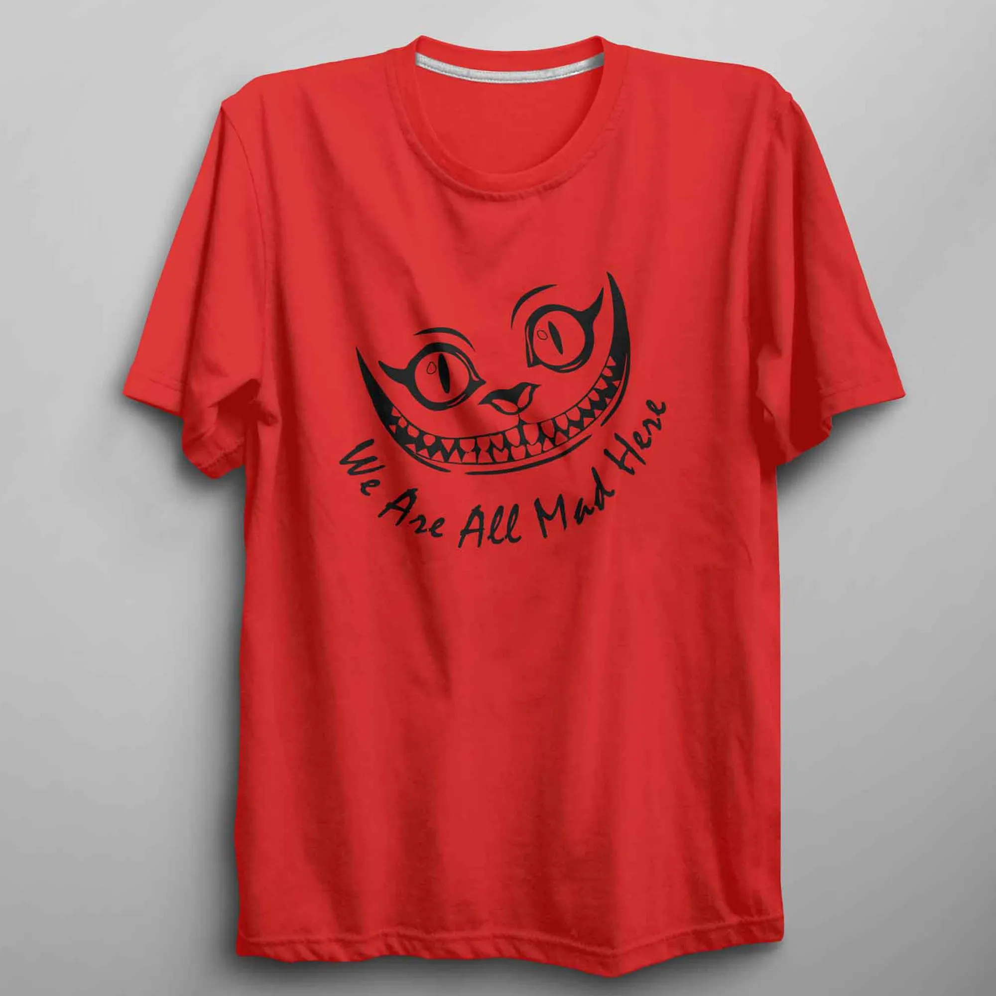 Cheshire Cat Shirt We Are All Mad Here Kids T Shirt
