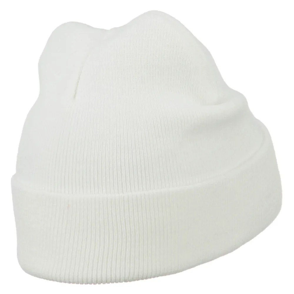 Christmas Santa Claus Embroidered Long Beanie