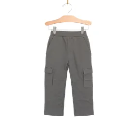City Mouse Brushed Fleece Cargo Pant - Pewter