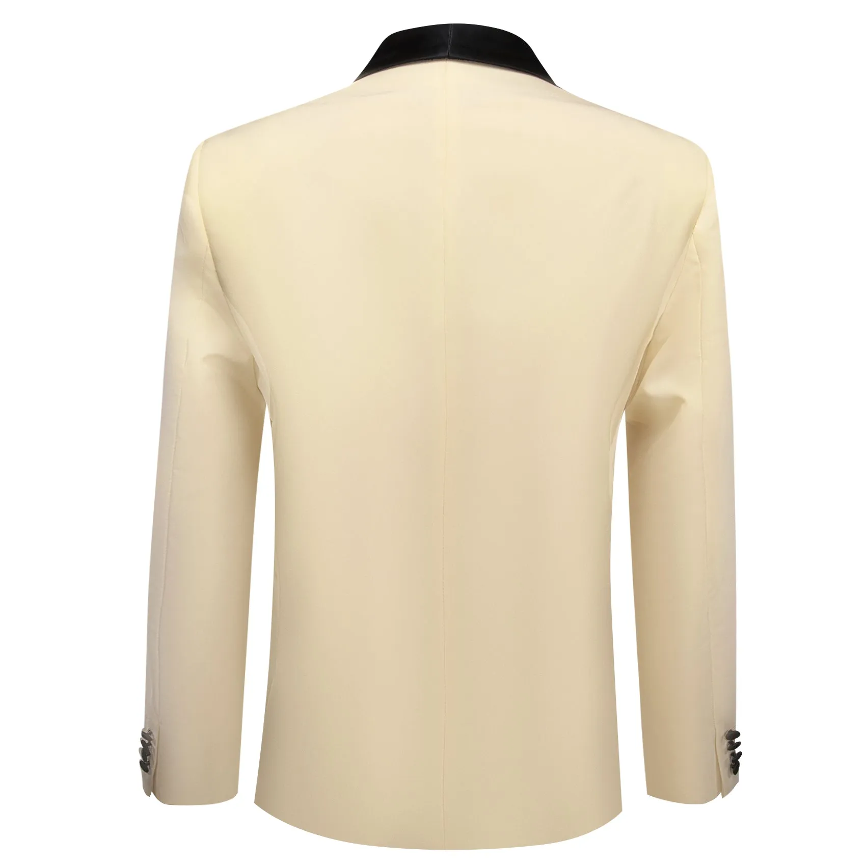 Classic Linen White Solid Shawl Lapel Suit Men's Suit for Wedding