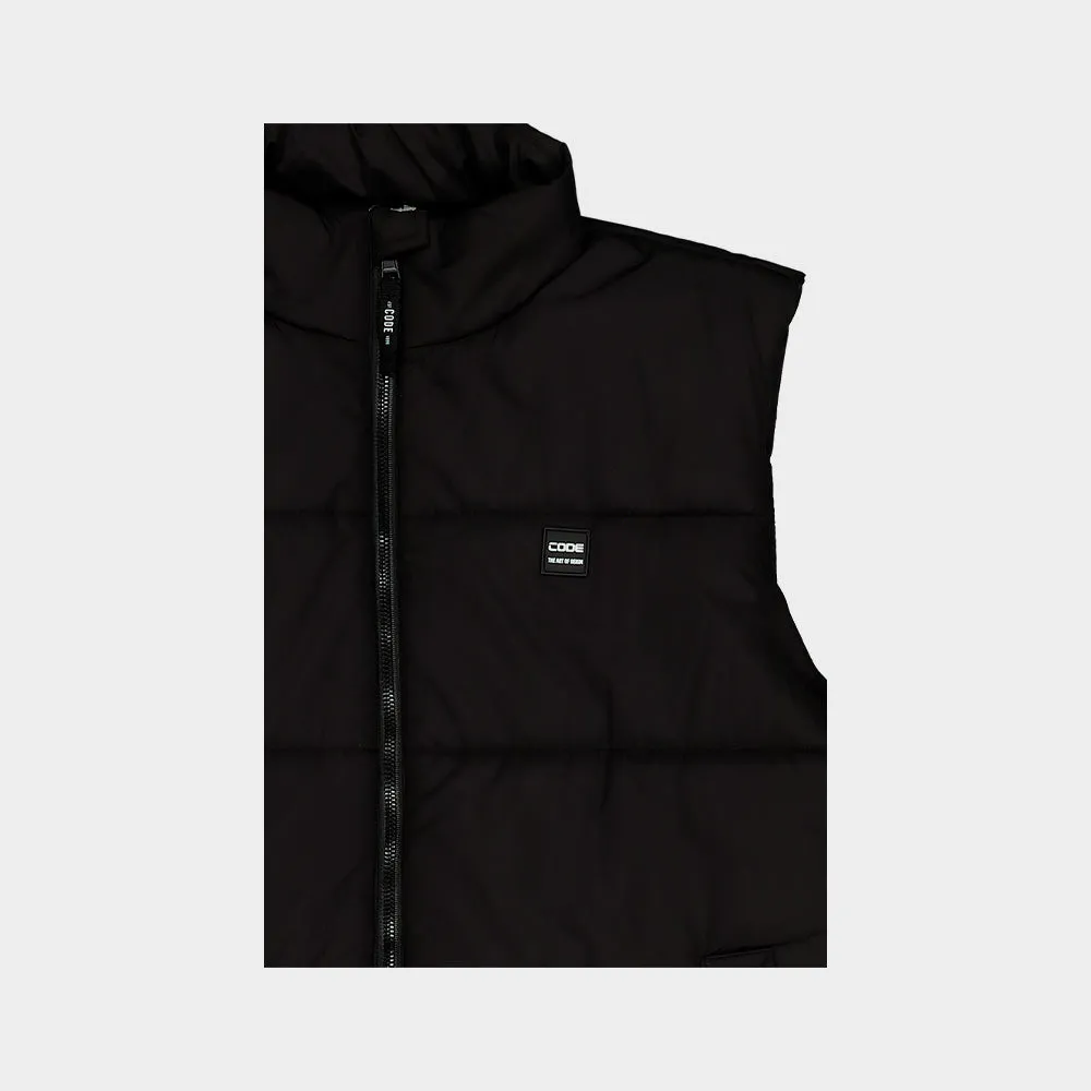 Code Mens Puffer Gilet Black _ 183504 _ Black