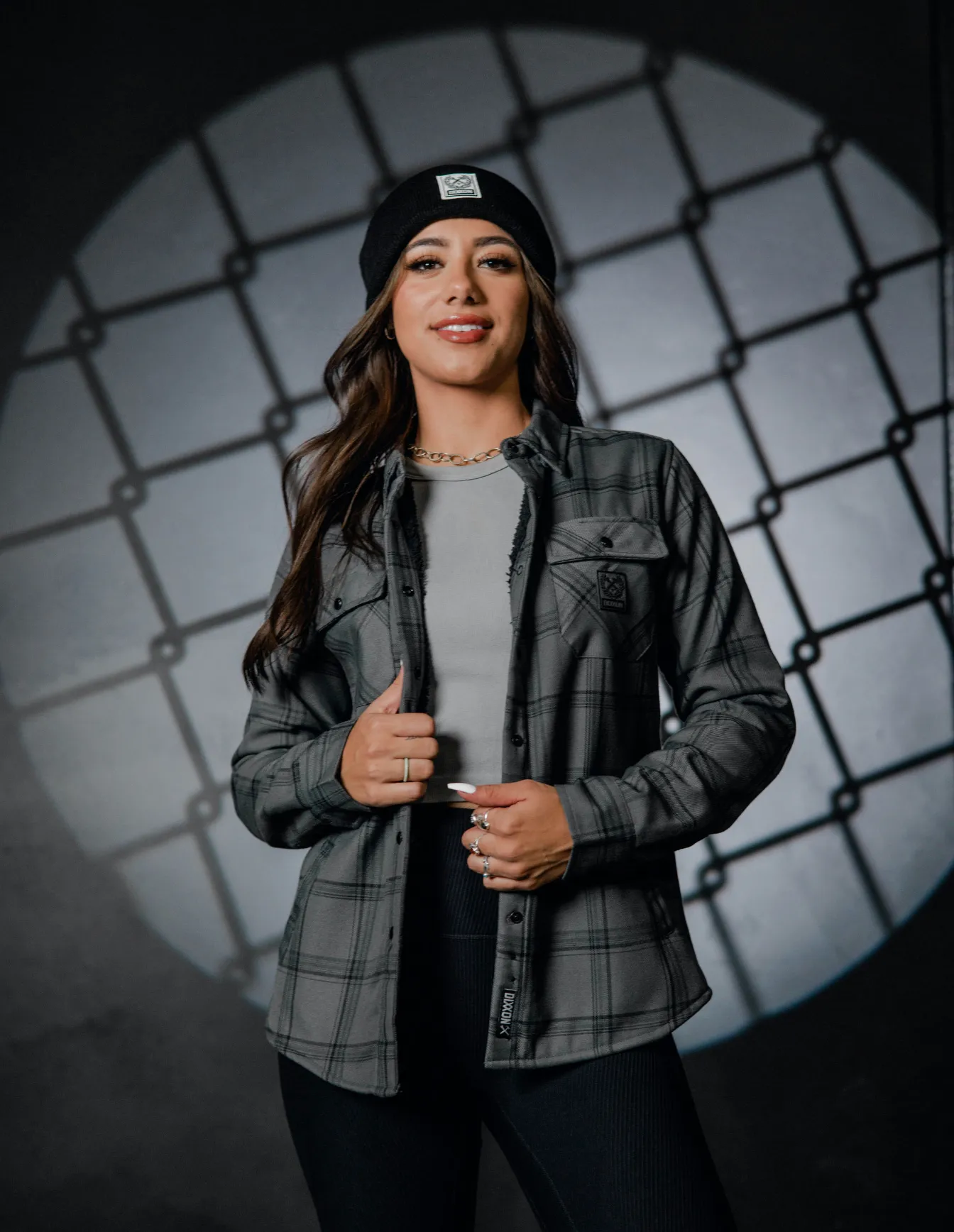 Dakota Womens Sherpa Lined Flannel Jacket
