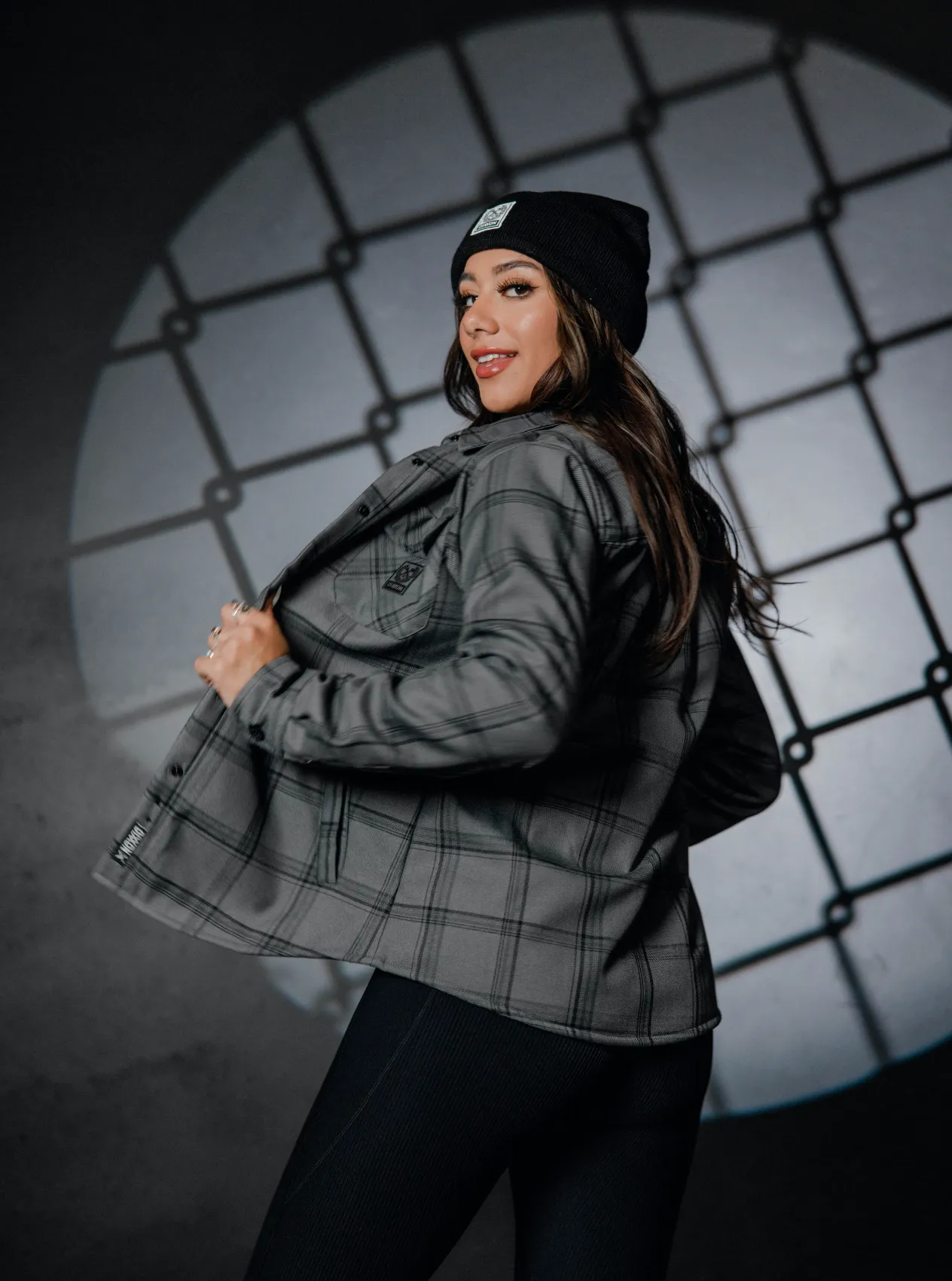 Dakota Womens Sherpa Lined Flannel Jacket