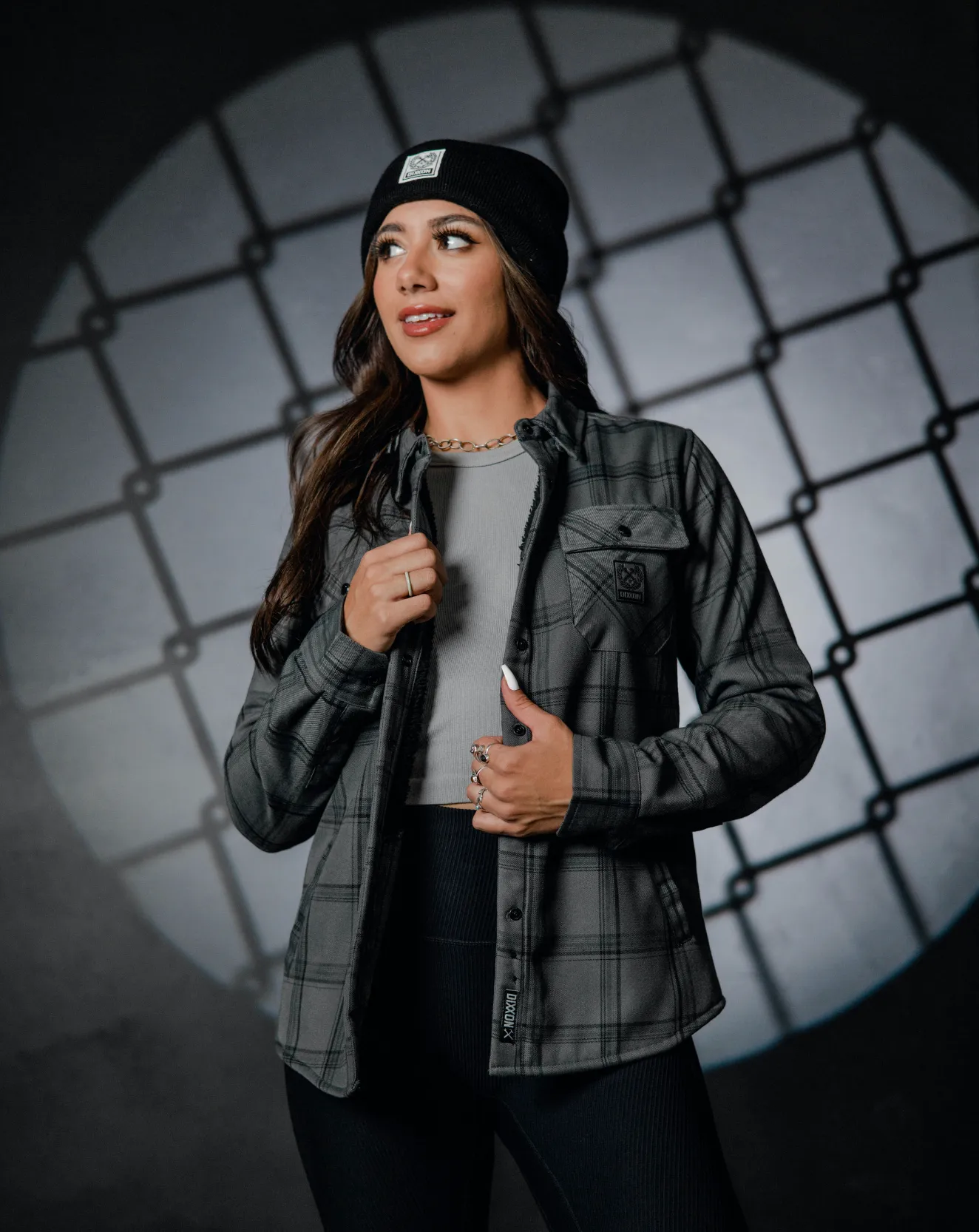 Dakota Womens Sherpa Lined Flannel Jacket