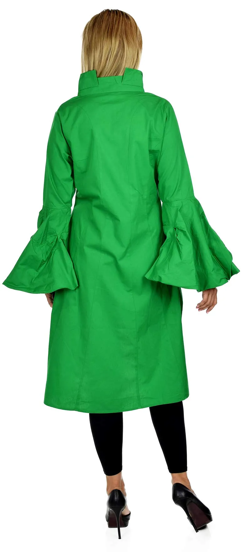 Dare2bStylish Women Western High Low Dress Shirt Blouse w/ Edwardian Sleeves | Reg & Plus Sizes